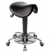 Sitzhocker 04144 Assistant Basic, schwarz, mit Rollen, höhenverstellbar, bis 120kg
