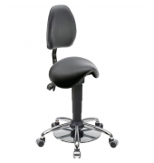 Sitzhocker 04147 Assistant Basic, schwarz, mit Rollen, h&ouml;henverstellbar, bis 120kg