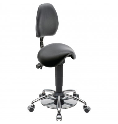 Sitzhocker 04147 Assistant Basic, schwarz, mit Rollen, höhenverstellbar, bis 120kg