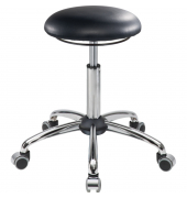 Sitzhocker 09091 Assistant Basic, schwarz, mit Rollen, höhenverstellbar, bis 120kg