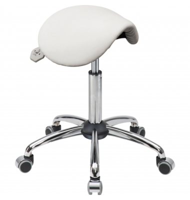 Sitzhocker 04143 Assistant Basic, weiß, mit Rollen, höhenverstellbar, bis 120kg