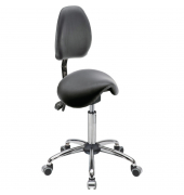 Sitzhocker 04132 Assistant Basic, schwarz, mit Rollen, höhenverstellbar, bis 120kg