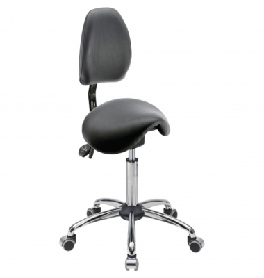 Sitzhocker 04132 Assistant Basic, schwarz, mit Rollen, höhenverstellbar, bis 120kg