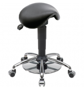 Sitzhocker 04149 Assistant Basic, schwarz, mit Rollen, höhenverstellbar, bis 120kg