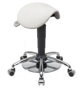 Sitzhocker 04150 Assistant Basic, weiß, mit Rollen, höhenverstellbar, bis 120kg