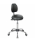 Sitzhocker 09129 Assistant Basic, schwarz, mit Rollen, höhenverstellbar, bis 120kg
