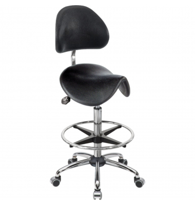 Sitzhocker 04134 Assistant Basic, schwarz, mit Rollen, höhenverstellbar, bis 120kg
