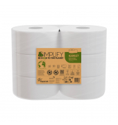Toilettenpapier Simplify Mini Jumbo 420927, 2-lagig, weiß, 557 Blatt / Rolle,