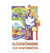 Konfirmationskarte 11-LB20 bunt