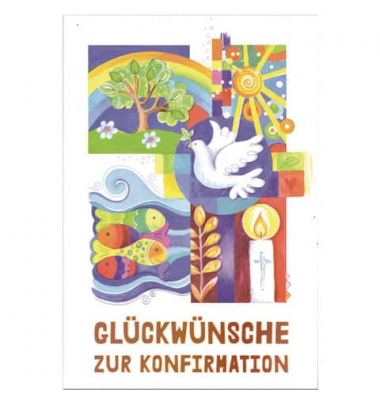 Konfirmationskarte 11-LB20 bunt