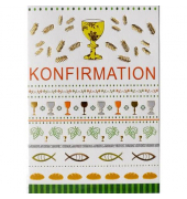 Konfirmationskarte 11-1086 bunt