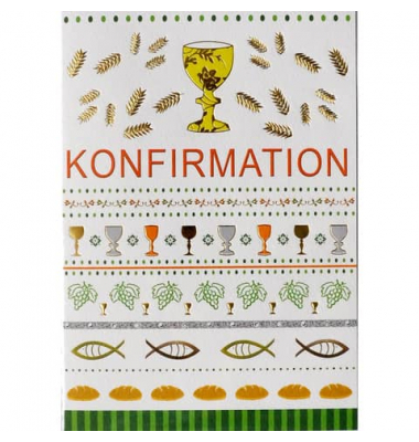 Konfirmationskarte 11-1086 bunt