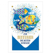 Kommunionskarte 12-1297 bunt