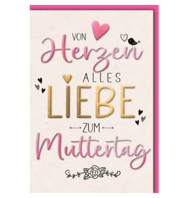 Muttertagskarte 16029 bunt
