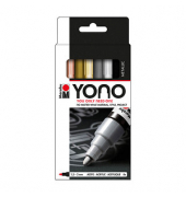  YONO METALLIC Acrylstifte-Set farbsortiert 1,5 - 3,0 mm
