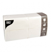 Servietten weiß 1-lagig 8,25 x 16,5 cm