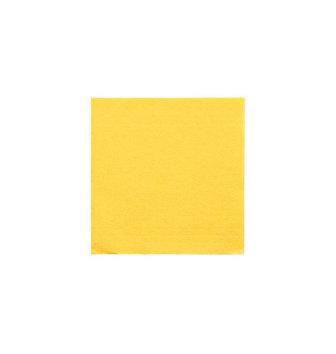 Servietten Daily Collection gelb 2-lagig 12,0 x 12,0 cm