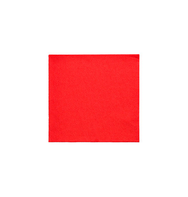 Servietten Daily Collection rot 2-lagig 12,0 x 12,0 cm
