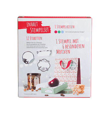 Vintage Motivstempel Weihnachten 4,0 x 1,5 cm