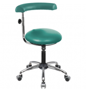 Sitzhocker 09707 A20, türkis, mit Rollen, höhenverstellbar, bis 120kg