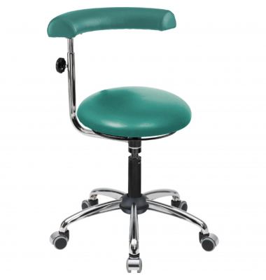 Sitzhocker 09707 A20, türkis, mit Rollen, höhenverstellbar, bis 120kg