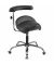 Sitzhocker 09705 A20, schwarz, mit Rollen, h&ouml;henverstellbar, bis 120kg