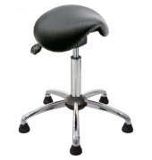 Sitzhocker 04140 Assistant Basic, schwarz, mit Bodengleitern, höhenverstellbar, bis 120kg