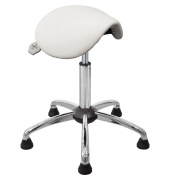 Sitzhocker 04141 Assistant Basic, weiß, mit Bodengleitern, höhenverstellbar, bis 120kg