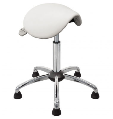 Sitzhocker 04141 Assistant Basic, weiß, mit Bodengleitern, höhenverstellbar, bis 120kg