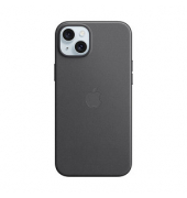 Feingewebe Case mit MagSafe Handy-Cover für Apple iPhone 15 Plus schwarz