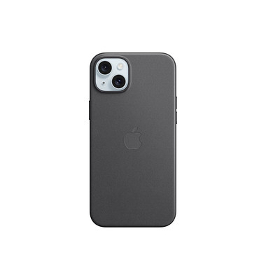 Feingewebe Case mit MagSafe Handy-Cover für Apple iPhone 15 Plus schwarz