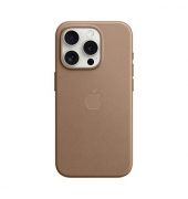 Feingewebe Case mit MagSafe Handy-Cover für Apple iPhone 15 Pro taupe