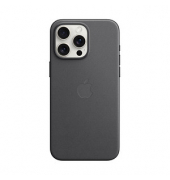Feingewebe Case mit MagSafe Handy-Cover für Apple iPhone 15 Pro Max schwarz