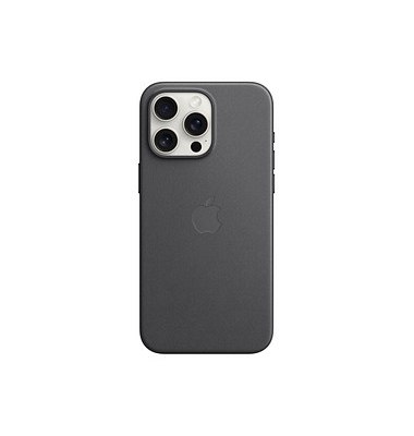 Feingewebe Case mit MagSafe Handy-Cover für Apple iPhone 15 Pro Max schwarz