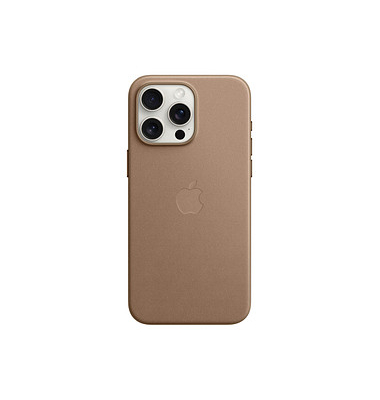 Feingewebe Case mit MagSafe Handy-Cover für Apple iPhone 15 Pro Max taupe