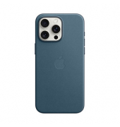 Feingewebe Case mit MagSafe Handy-Cover für Apple iPhone 15 Pro Max pazifikblau