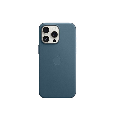 Feingewebe Case mit MagSafe Handy-Cover für Apple iPhone 15 Pro Max pazifikblau