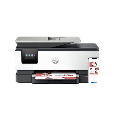 OfficeJet Pro 8122e All-in-One 3 in 1 Tintenstrahl-Multifunktionsdrucker grau, HP Instant Ink-fähig