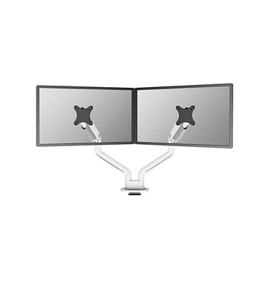 Monitor-Halterung DS70S-950WH2 NEXT One weiß für 2 Monitore, Tischbohrung, Tischklemme