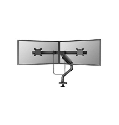 Monitor-Halterung DS75S-950BL2 NEXT One schwarz für 2 Monitore, Tischbohrung, Tischklemme