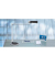 Schreibtischlampe MAULoffice 821 50 95, LED, mit Standfuß, silber