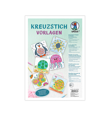 Bastelset Kreuzstichvorlagen mehrfarbig