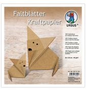 Faltblätter Kraftpapier braun