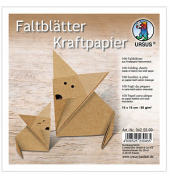 URSUS Faltblätter Kraftpapier braun