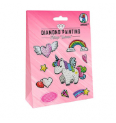 URSUS Diamond Painting Sticker-Set Unicorn mehrfarbig