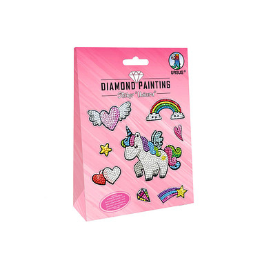 URSUS Diamond Painting Sticker-Set Unicorn mehrfarbig
