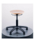 Hocker 09052 A1S-TG-B, buche, mit Bodengleitern, höhenverstellbar, bis 120kg