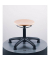 Hocker 09052 A1S-TG-B, buche, mit Bodengleitern, höhenverstellbar, bis 120kg