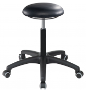 Sitzhocker 09056 Assistant Basic, schwarz, mit Rollen, h&ouml;henverstellbar, bis 120kg
