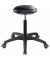 Sitzhocker 09056 Assistant Basic, schwarz, mit Rollen, höhenverstellbar, bis 120kg